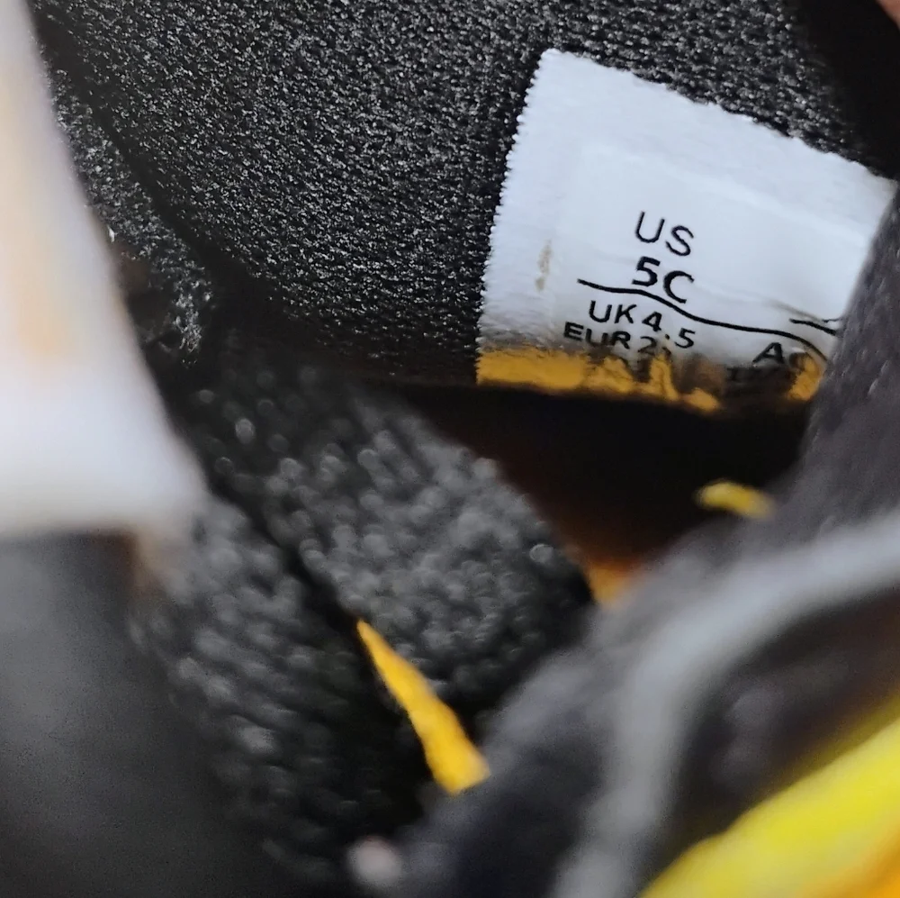 Jordan 1 Retro High OG Taxi Yellow Toe Toddler Size 5C
